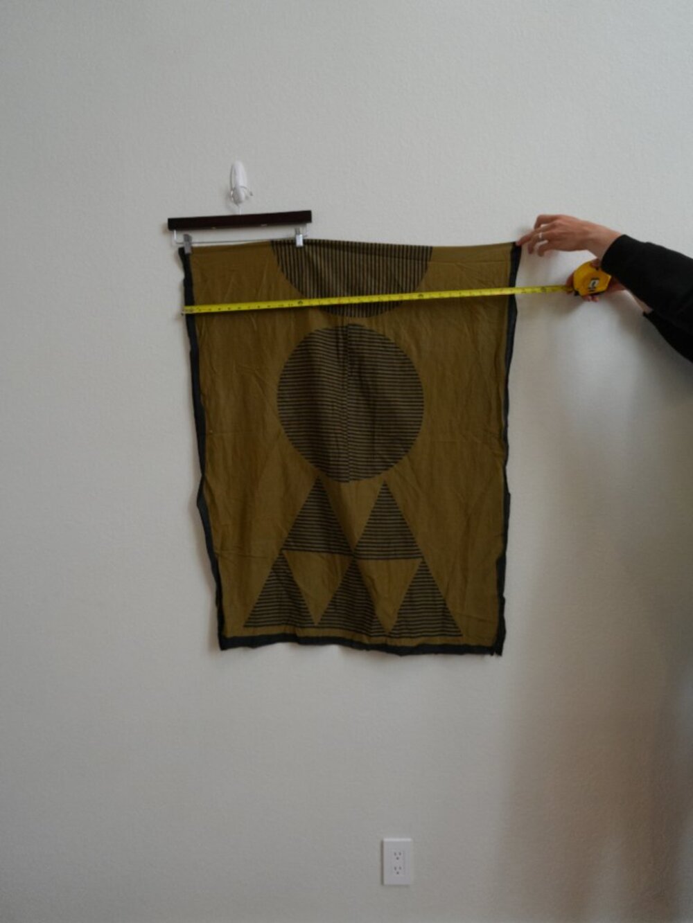 Block Shop Olive Green Cotton Scarf - Picture 3 of 5